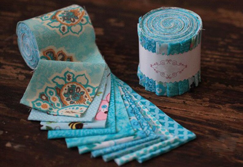 Roll pure cotton Fabric edge strip 2.5 strips for Etsy