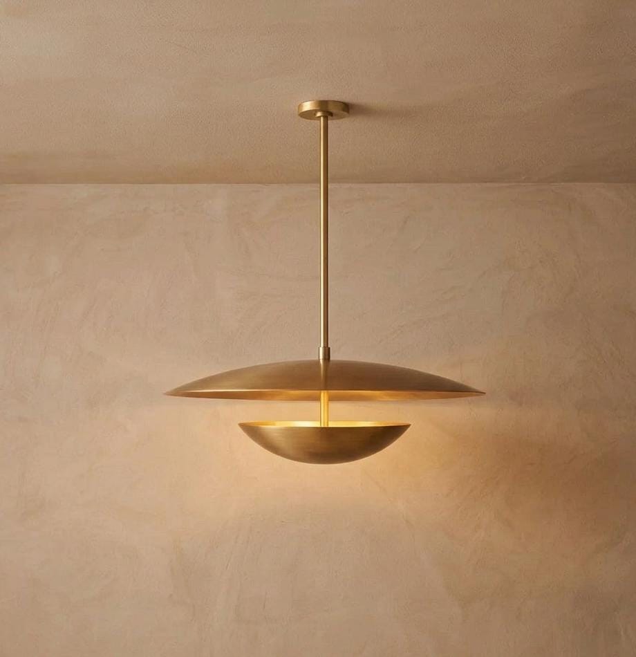 Antique brass gold dome pendant - Etsy 日本