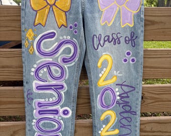Hand painted denim jeans- you supply jeans