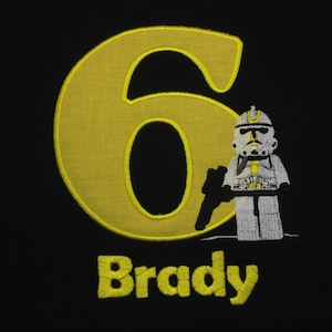 Star Wars Storm Trooper Birthday Shirt image 1