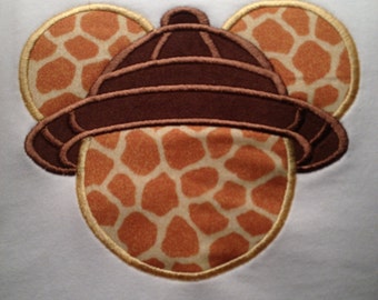 Disney Safari Animal Kingdom Applique Shirt