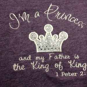 I am a Princes - Christian Applique shirt