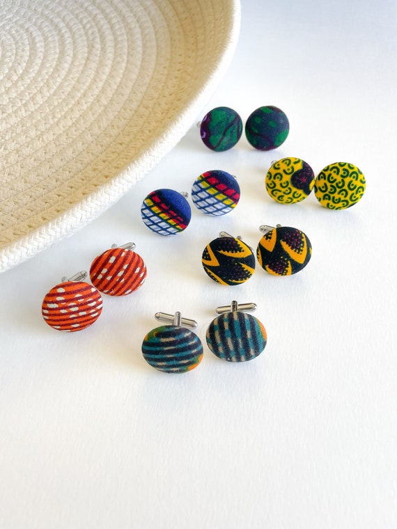 Ankara Cuff Links