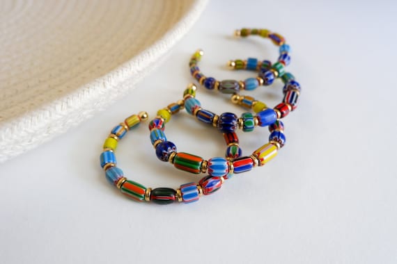 Glass Lampwork and Brass Bangles