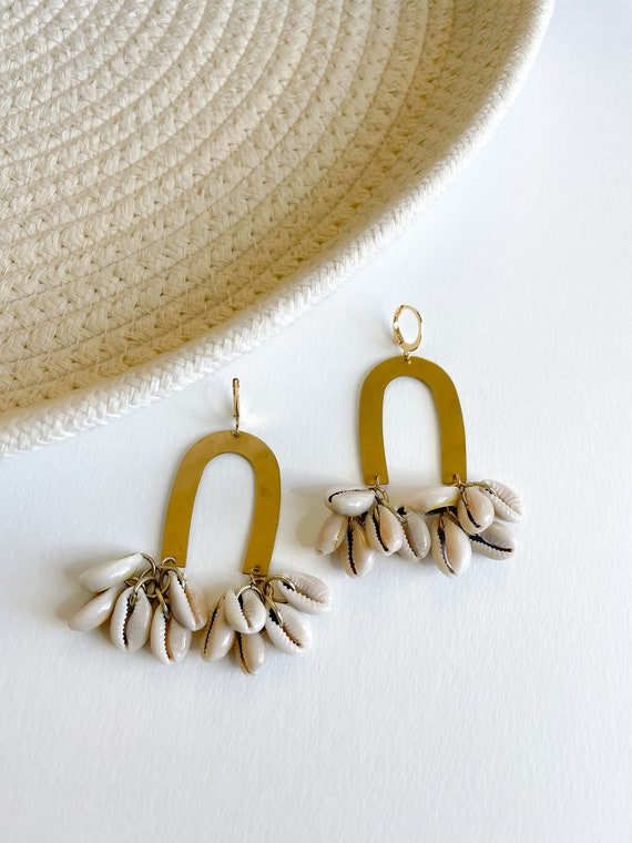 Cowrie Chandelier Earrings