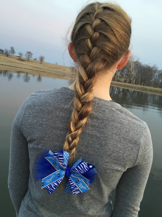 Softball Bow Softball Ribbon Softball Hair Bow Softball Etsy