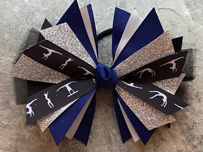 Gymnastics Bow Gymnastics Hair Bow Tumbling Hair Bow Etsy