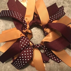 Choose Your Ribbon Scrunchie, Hair Ribbon, Streamers, Hair Tie, Hair Bow, Pony Tie, Team Bow, Volleyball, Soccer, Softball, LAX, Cheer