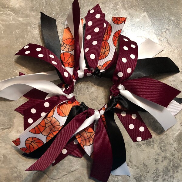 Burgundy Cheer Bow Etsy