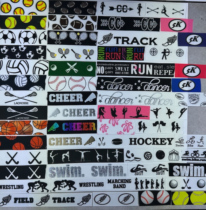Track Ribbon Colors Choose Your Team Colors, Sport, Ribbons, and Length - Ribbon Streamer ...