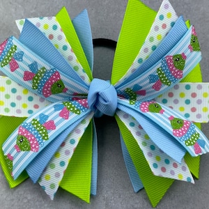 Fish Hair Bow, Beach Ribbon, Beach Pony Tie, Goldfish Hair Bow, Fish Barrette, Tropical Fish Hair Clip, Beach Hair Tie, Ocean Hair Bow