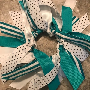 Choose Your Ribbon Scrunchie, Hair Ribbon, Streamers, Hair Tie, Hair Bow, Pony Tie, Team Bow, Dance, Run, Volleyball, Softball, Cheer