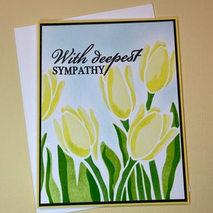 Tulips Deepest Sympathy Card