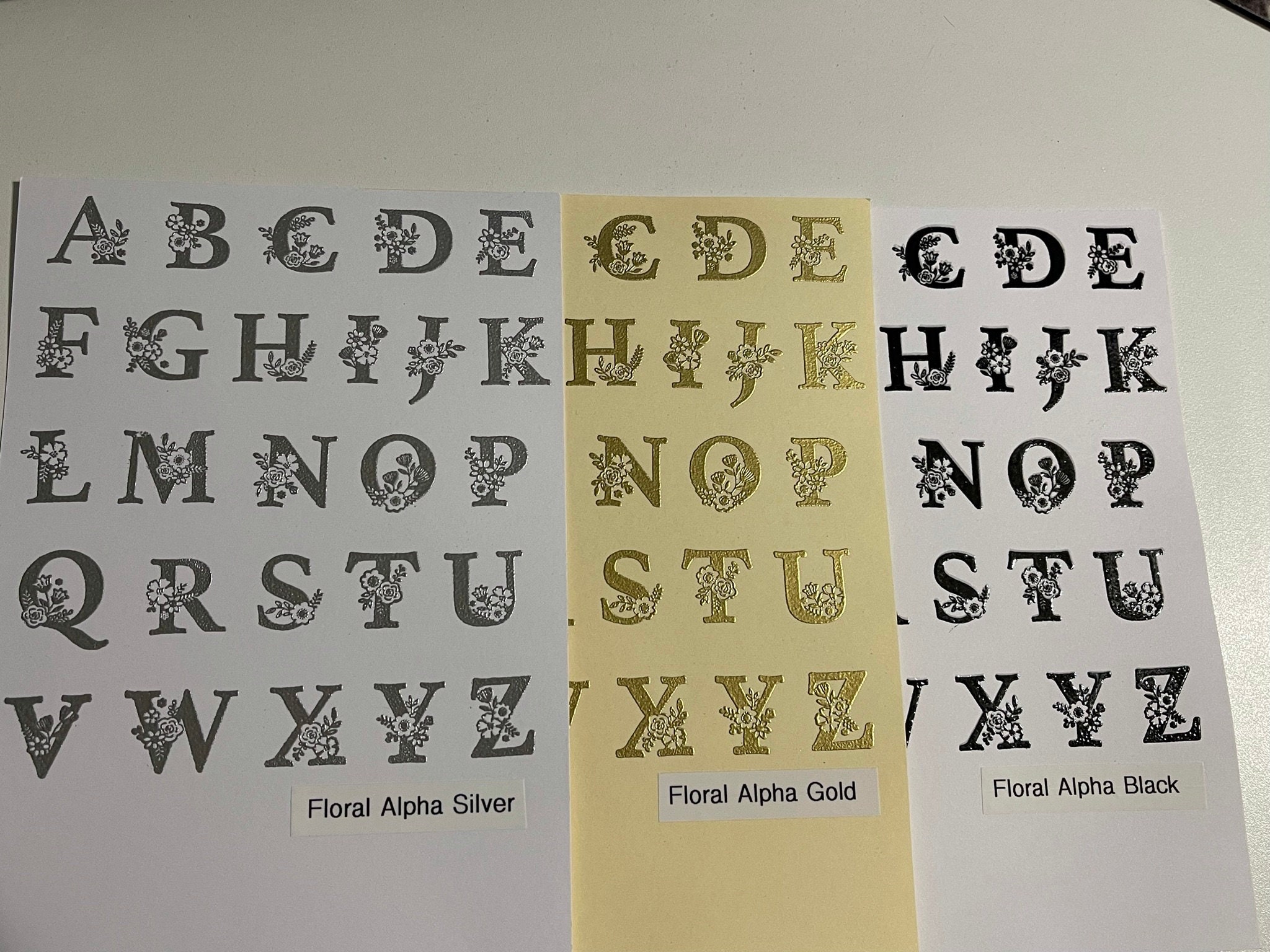 Monogrammed Blank Note Cards, Embossed Etsy