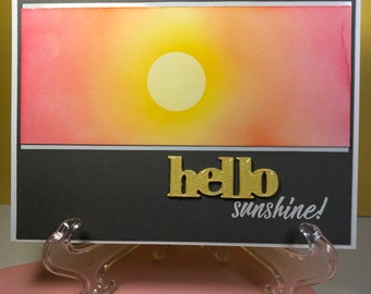 Hello Sunshine Handmade Card