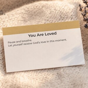 86 Christian Grounding Cards, 70 Exercises + Dividers & Quick Reference Guides, Stress Relief Scripture Exercises (Printable PDF)