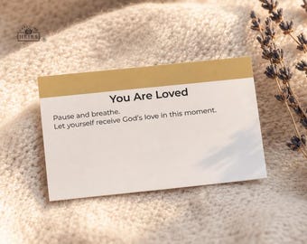 86 Christian Grounding Cards, 70 Exercises + Dividers & Quick Reference Guides, Stress Relief Scripture Exercises (Printable PDF)