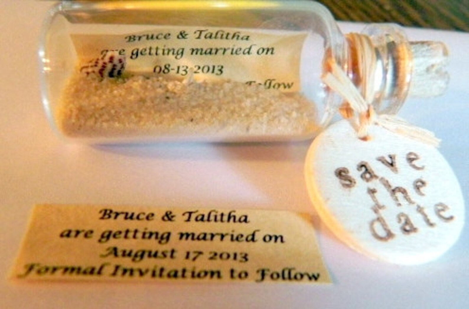 Mini Message Bottle Save the Date sold in lots of 12 Etsy