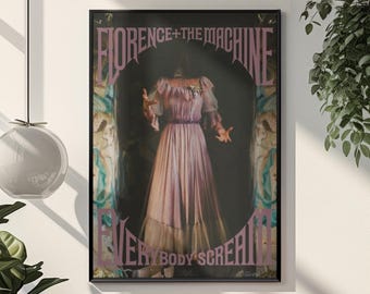 Essential Florence And The Machine Poster | Indie Art Rock Wall Art Print | Dark Ethereal Aesthetic Decor | Modern Editorial Room Art