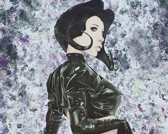 Aeon Flux Art Print  • Cyberpunk Home Decor
