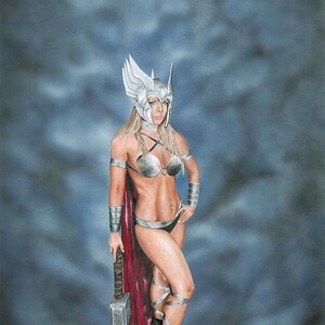 Thunder Goddess Art Print • Norse Viking Home Decor