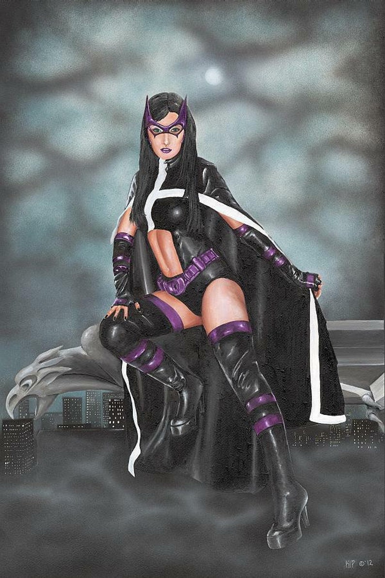Huntress - Darkcity Konsttryck • Superhjälte & Serietidningar Heminredning bild 1