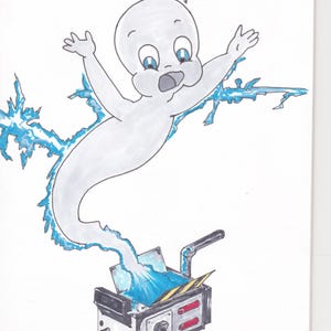 キャスパー オリジナルコミック スケッチカバーアート - コピック、アクリル、木炭 - Kipsworld 作