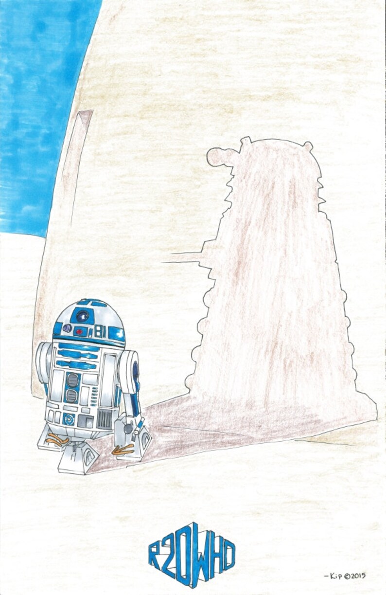 R2dwho Art Print • Star Wars - Doctor Who Home Decor - Etsy