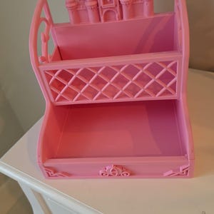 Organizador de mesa de 2 níveis em formato de castelo de princesa W20 x L20 x H25