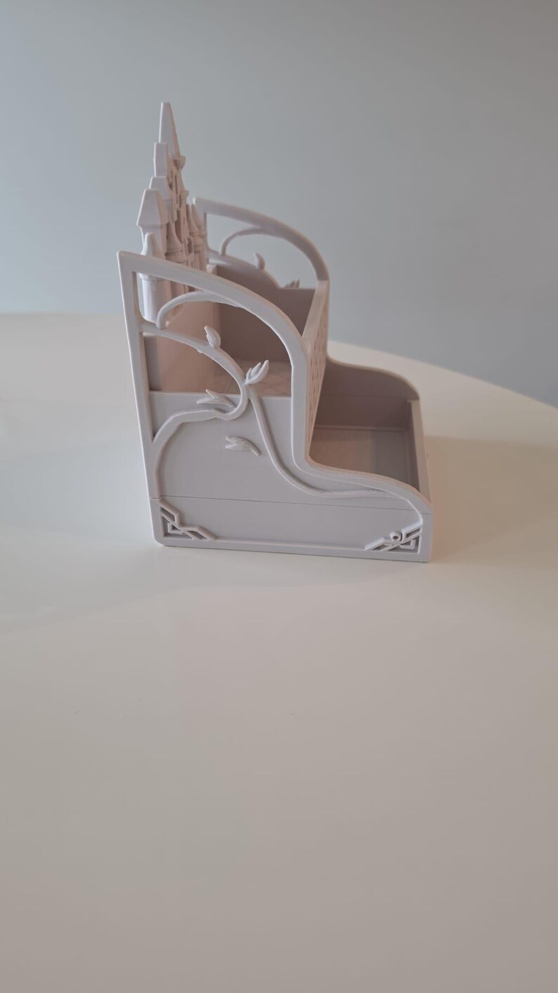 Organizador de mesa de 2 níveis em formato de castelo de princesa imagem 11