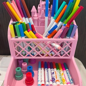 Organizador de mesa de 2 níveis em formato de castelo de princesa imagem 4