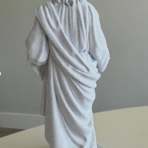 Sacred Heart of Jesus Statue | 3D Printed Catholic Figurine, Stone Finish Home Altar Decor image 2