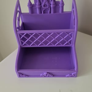 Organizador de mesa de 2 níveis em formato de castelo de princesa imagem 14