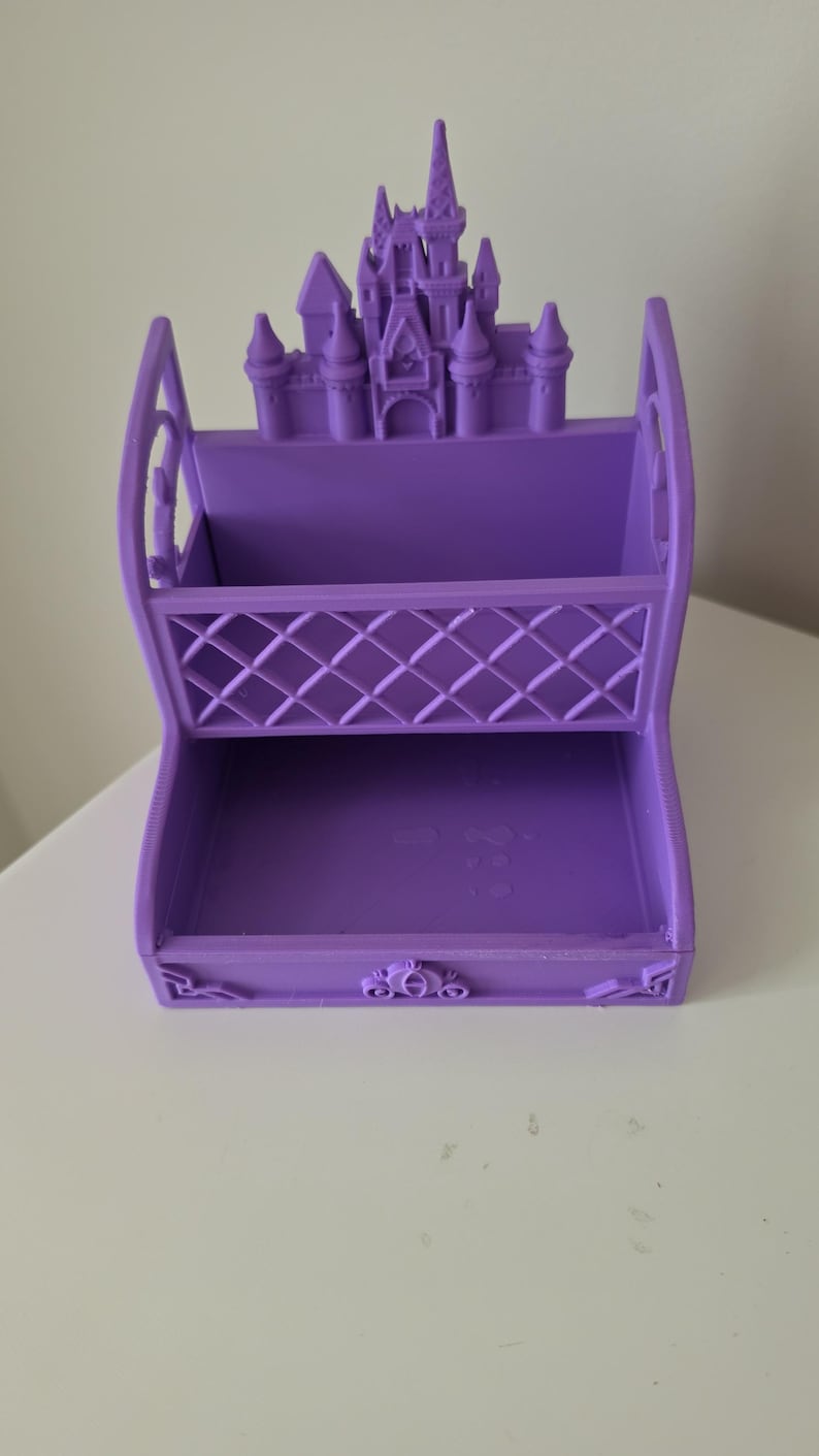 Organizador de mesa de 2 níveis em formato de castelo de princesa imagem 14