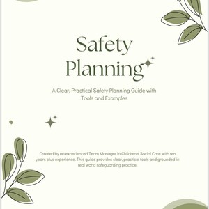 Social Worker Safety Planning Guide, Child-Centred Templates, Safeguarding Tools