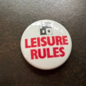 Ferris Bueller&#39;s Day Off promotional button.