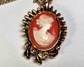 Genuine Cameo pendant.