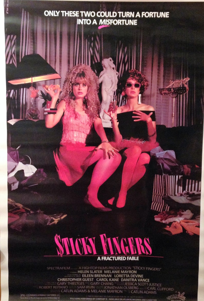 Movie Poster, Sticky Fingers, 1988 Etsy