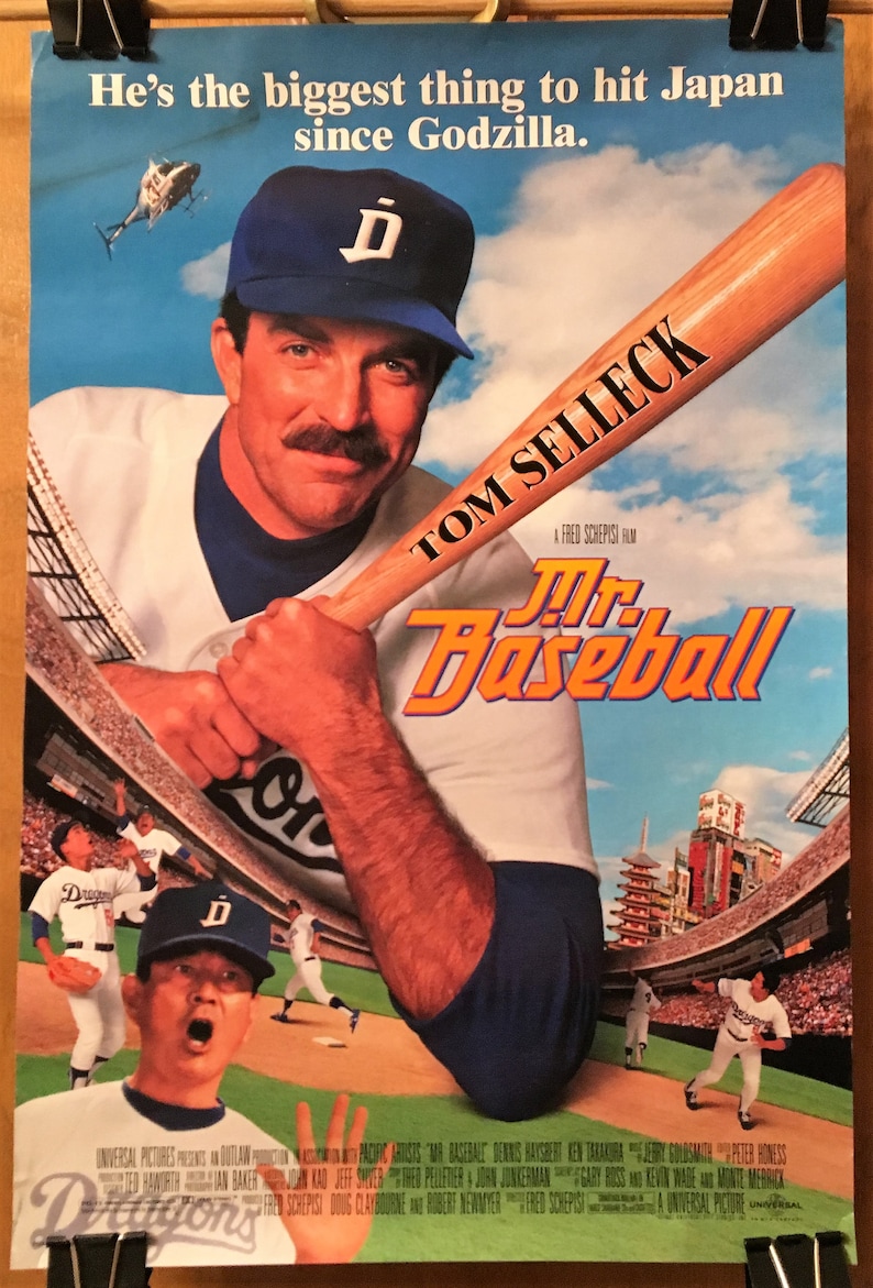Mini Movie Poster Mr. Baseball With Tom Selleck - Etsy