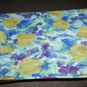 Blue floral fabric from Japan. image 3