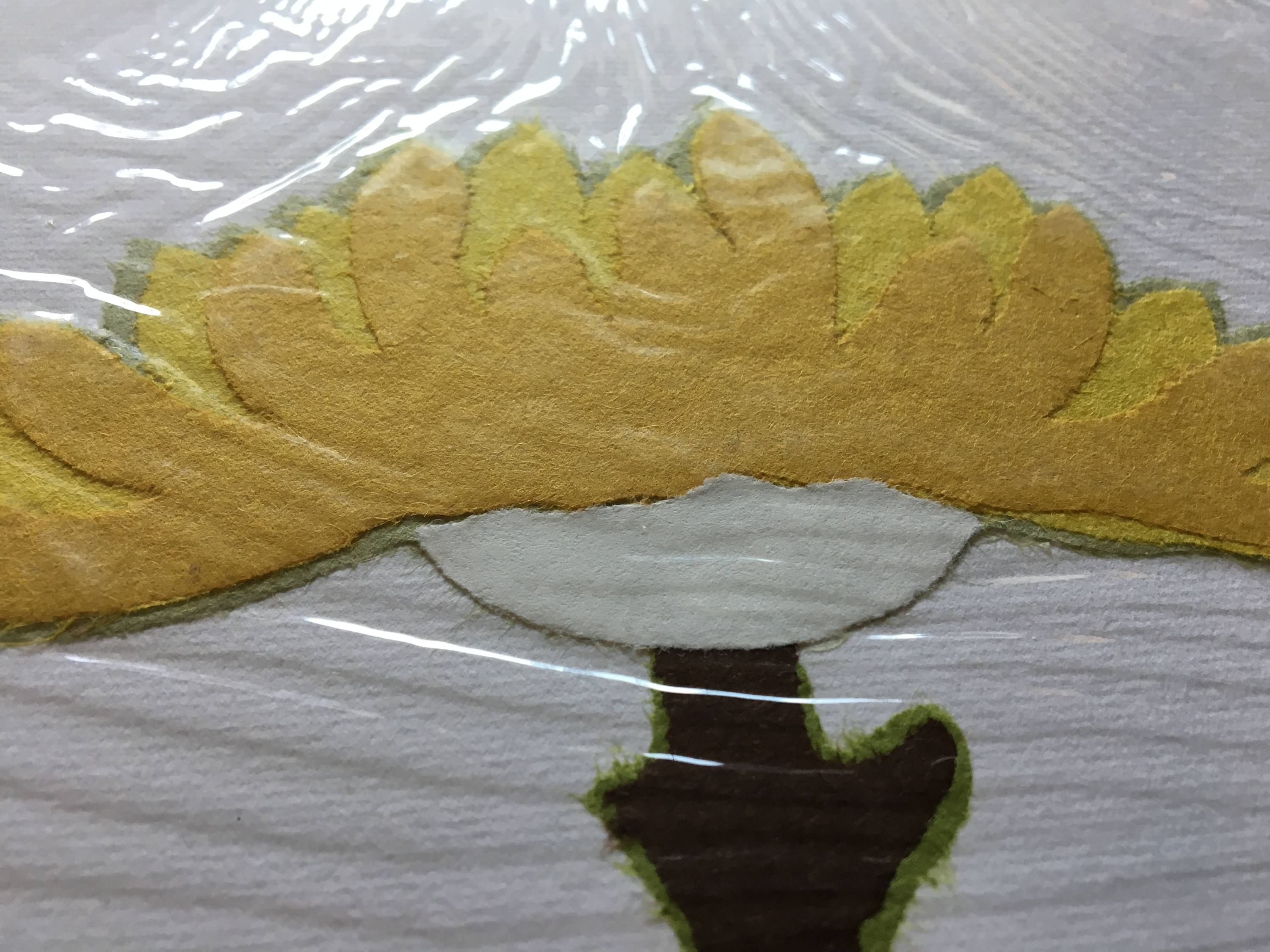 Chigirie, Japanese Torn Paper Art of a Chrysanthemum Flower. Etsy