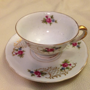 Cup and Saucer, Demitasse, Made in Occupied Japan.