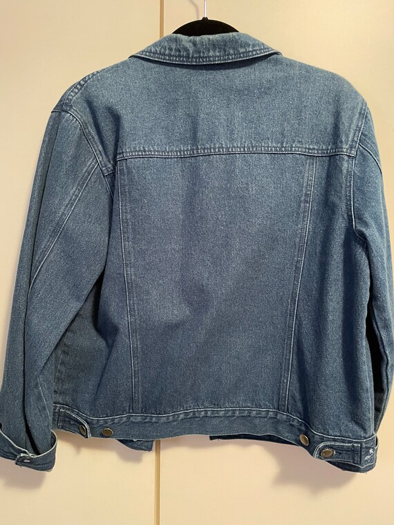 Vintage Denim Jacket with Embroidery - image 9