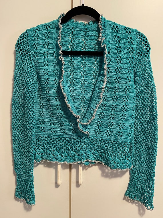 Vintage Hand Crocheted Top.