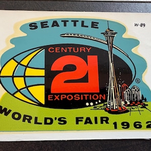 Century 21 sticker from the 1962 Seattle World&#39;s Fair.