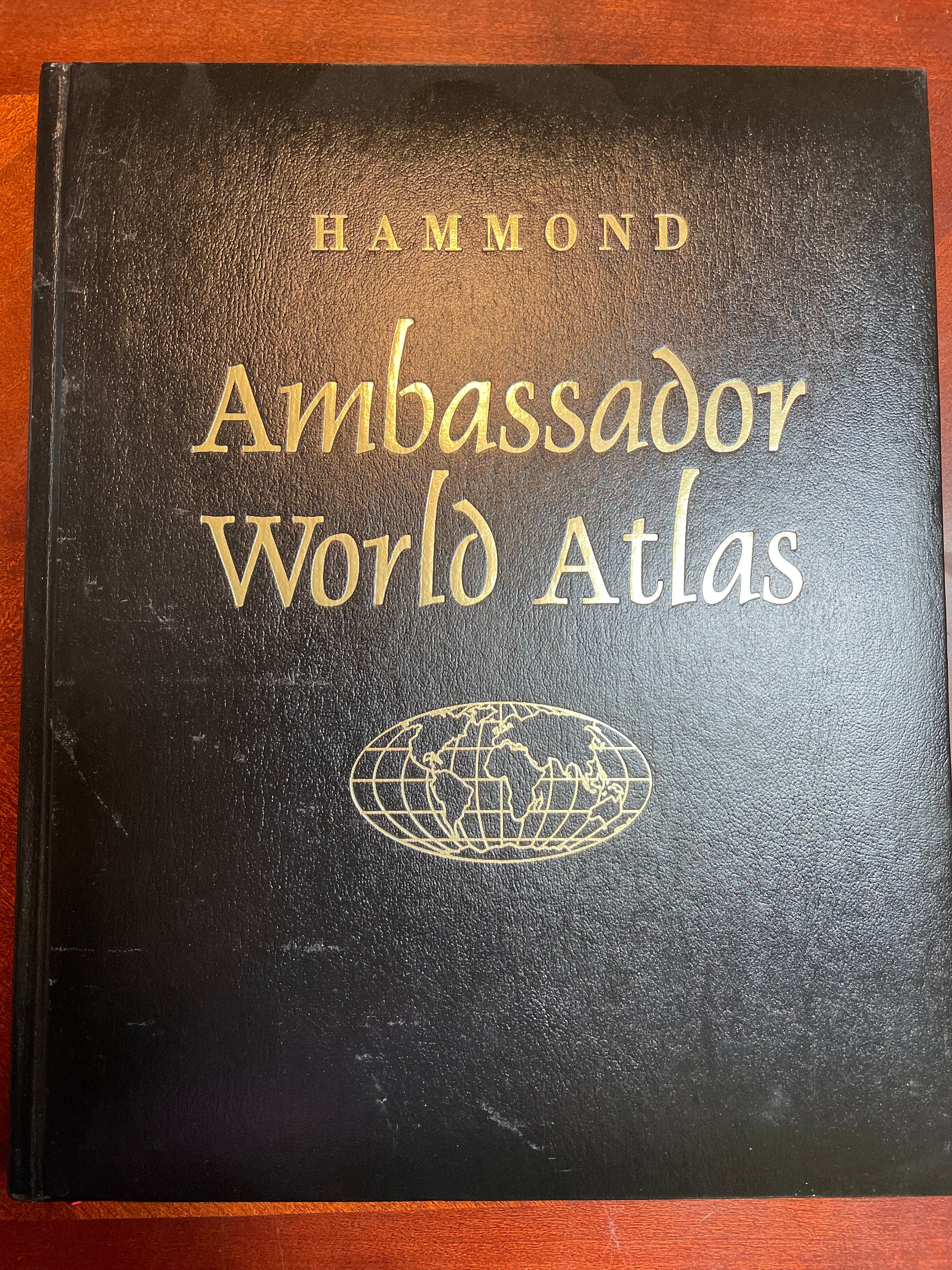 Book, Hammond Ambassador World Atlas. - Etsy