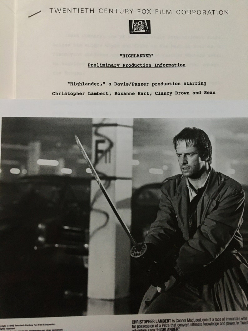 Movie Press Kit for Spring 1986 20th Century Fox Preview. Etsy