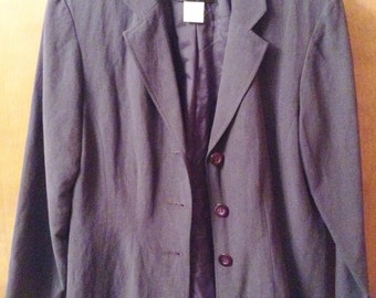 Navy silk and  linen lined jacket.