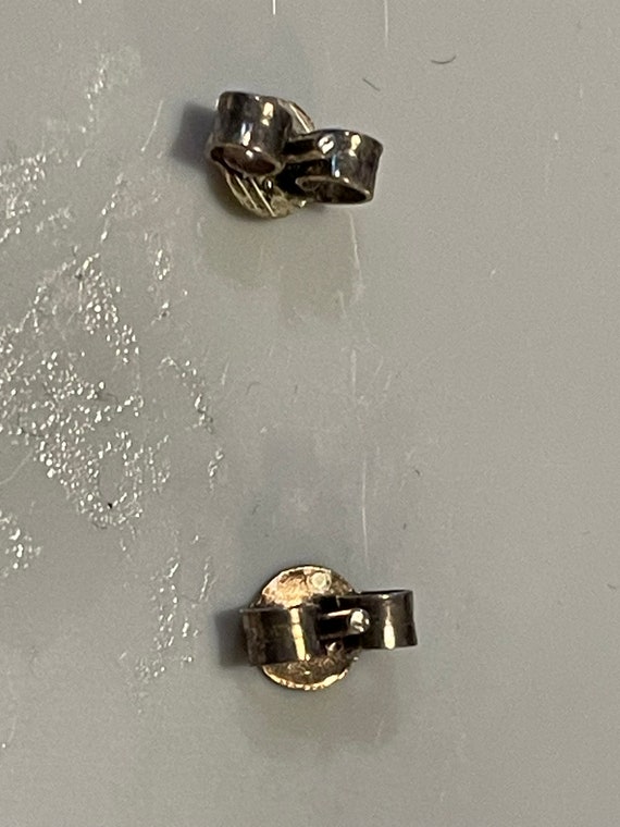 Silver Dolphin post earrings - image 4