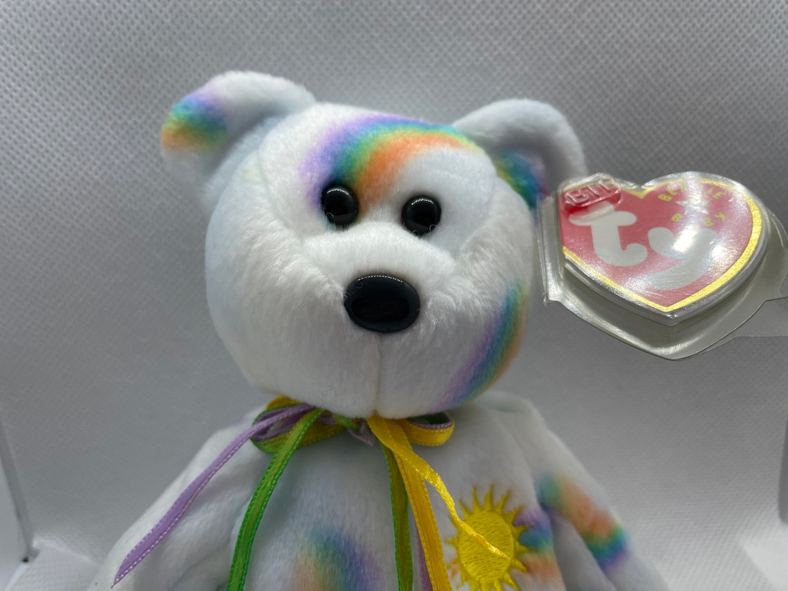 Cheery Beanie Baby Bear. Etsy